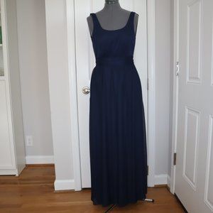 Birdy Grey Jan Full Length Dress - Navy Blue - Small - NWOT